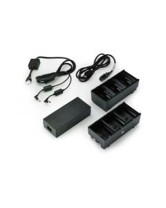 Zebra sac-mpp-6bchus1-01 Two 3 Slot Battery Chargers (charges 6 Batteries) With Power Supply And Y Cable; Zq600 Qln Or Zq500