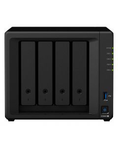 Synology ds920+ Nas  4 Bahias Nucleo Cuadruple Hasta 2.7ghz 64tb, 4gb Ddr4 Ampliable 8gb 2 Ptos Lan Gigabit Usb 3.0 X Hot Swap Soporta M.2 2280 No Incluye Discos
