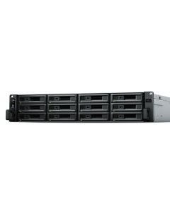 Synology RS3621XS+ nas  12 bahias ocho ncleos 2.7 turbo ghz 8gb ddr4 ecc udimm lan gigabitx4 usb 3.2 x 2 hasta 192tb y con unidad de expansion x2 576tb hot-swap intel xeon d-1541