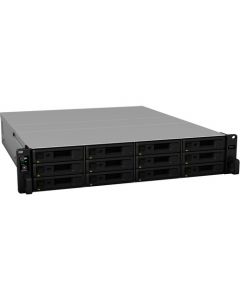 Synology RS2421+ nas 12 bahias hasta 192tb y con unidad de expansion 384tb ncleo cudruple 2.2ghz 4gb ddr4 lan gigabit x4 usb 3.2 x2 hotswap  amd ryzen v1500b