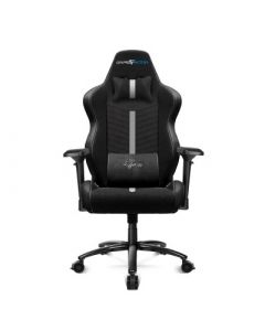 Game Factor cgc601xl Silvgo070 Silla Gamer - Gamer, Asiento Acolchado, Negro, Poliuretano + Piel Vacuno