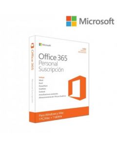 Microsoft office 365  Personal Suscripcion Anual - 1, 1 Año, Windows 10