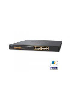 Planet gsw-1600hp Gsw1600hp Switch Poe+ 16giga16poe Noadm 220w