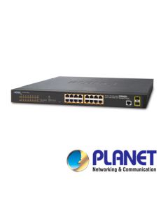 Planet gs-4210-16p2s Switch Poe+ 16giga 16poe + 2sfp Adml2