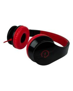 Perfect Choice el-995180 Audifono C Microfono Easy Line By  Manos Libres Alambrico 3.5mm Viva Sound Negro Rojo