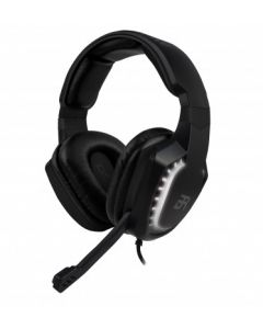 Acteck br-929769 Audifonos On-ear Magma Gaming Balam Rush Usb 2 Canales Led Blanco Microfono Color Negro