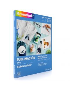 Kronaline SUBL29 papel profesional para sublimación secado rápido a4 100g 021 x 0297 m (paq c125)