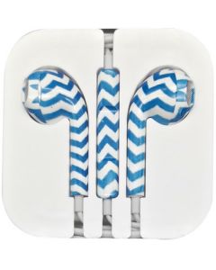 Brobotix 611284 Oem Audifono Aislador De Ruido Para Iphone Lineas Azul