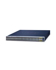 Planet GS-4210-48P4S network switch managed l2/l4 gigabit ethernet (10/100/1000) power over (poe) 1u blue