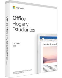 Microsoft 79g-05026,79g-05210 Fpp Office Home And Student 2019 Idioma Español, Licencia Perpetua Para Uso No Comercial