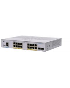 Cisco CBS350-16P-2G-NA switch administrable 16 puertos 10/100/1000 poe+ 120w + 2 gigabit sfp -