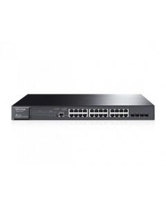 Tp-link t2600g-28mps T2600g28mps Tplink Switch  Negro 24 Puertos