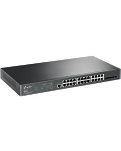 Tp-link tl-sg3428x Switch - 24 Puertos, Puertos 10 100 1000 Mbps, L2+ Con 4 Ranuras 10ge Sfp+