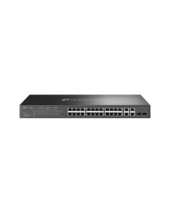 Tp-Link SL2428P omada dispositivo de redes gestionado l2 fast ethernet (10100) energía sobre (poe) 1u negro