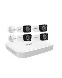 Saxxon KIT-8304XEC-CL/ 4 BS-32B11A kit-8304xec-cl  tech 8304xecclkit - kit de dvr canales 1080p real p2p camaras policarbonato 2.8 mm angulo vision 92 grados ip66 exterior accesorios