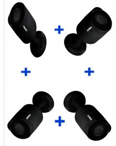 Saxxon 4 bs32b11bn Tech Bs32b11bnpaq- Camaras Bullet Hdcvi 1080p  Ahd Tvi Cvbs Amplio Angulo De Vision 92 Grados Luz Ir 20m Exterior Ip67 Metalica 60 Meses Garantia