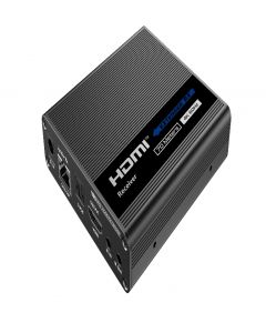 Saxxon LKV676CASCADE lkv676c- kit extensor de video hdmi  resolucion 4k 60 hz 70 metros con cat 6 100 6a 7 hasta 12 conexiones en cascada loop soporta hdr arc transmision ir cero latencia