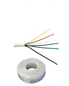Saxxon ow-ac6305jf Owac6305jf- Cable De Alarma 6 Conductores  Cca Calibre 22 Awg 305 Metros Retardante A La Flama Recomendable Para Control Acceso Videoportero Audio