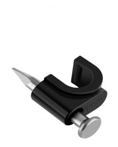 Saxxon gra-955n Egra955mmn- Bolsa De 50 Grapas Pared  Color Negro 5 Mm Con Clavo 3 4 Para Concreto Alta Resistencia