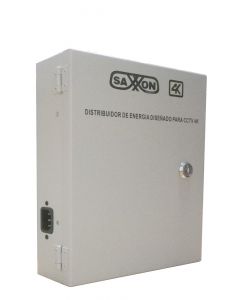 Saxxon PSU1213-D8H psu1213d8h- fuente de poder 11 a 15 vcd  13 amperes distribuidor para 8 camaras ideal 4k 4mp filtro ruido por canal 1.6 amp