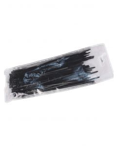 Saxxon sbe-2.5x100bk Cn25x100bk - Chincho Sujetacable  25 Mm X 100 Negro Bolsa Con Piezas Nylon