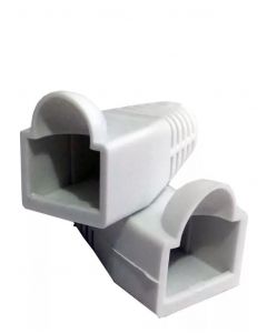Saxxon s902a white S902a3 - Bota Para Conector Plug Rj45 Categoría 5e  Color Blanco Paquete De 100 Piezas