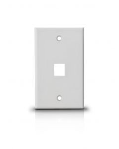 Saxxon a175-1a A1751a - Placa De Pared  Vertical 1 Puerto Tipo Keystone Color Blanco