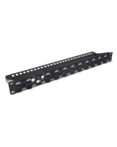Saxxon p202-24-c6a P20224c6a - Patch Panel Modular De 24 Puertos Armado Sin Herramienta  Cat 6a 19 Pulgadas Montaje En Rack 1u