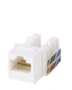 Saxxon m265-c5 white M265c5w - Modulo Jack Keystone Rj45  8 Hilos Cat 5e Compatible Con Calibres Awg 22-26 Color Blanco