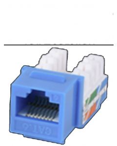 Saxxon m265-6 blue M2656b - Modulo Jack Keystone Rj45  8 Hilos Cat 6 Compatible Con Calibres Awg 22-26 Color Azul