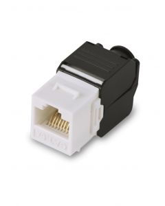 Saxxon m242-c5 M242c5 - Modulo Jack Keystone Rj45  Armado Sin Herramienta 8 Hilos Cat 5e Compatible Con Calibres Awg 22-26 Color Blanco