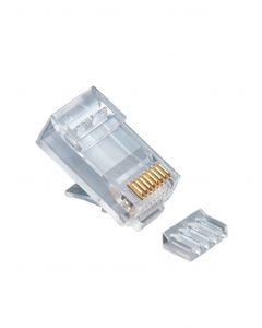 Saxxon S901D - conector plug rj45 para cable utp  cat 6 con guía paquete 100 piezas