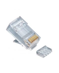 Saxxon S901F  - conector plug rj45 para cable utp  cat 6a con guía paquete 100 piezas
