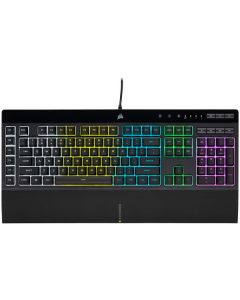 Corsair CH-9226965-SP k55 rgb pro + katar (sp) teclado usb qwerty español negro