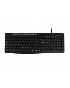 Acteck ac-929806 Teclado Multimedia T300 - Usb, Estándar, Negro, Alámbrico