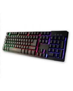 Brobotix 497196 Teclado - Qwerty  Negro + Multicolor Pc Alámbrico