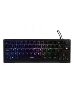 Vorago KB-506 teclado start the game tkl factor 65 - rgb, rueda multimedia, alámbrico, anti ghosting, usb negro
