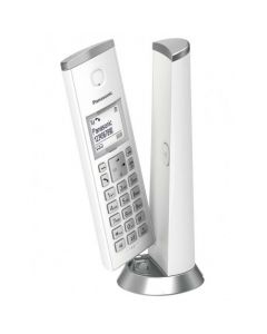 Panasonic kx-tgk210w Tel-135 Telefono Inalambrico Kx-tgk210 Dect 120 Canales Con Identificador De Llamadas Blanco