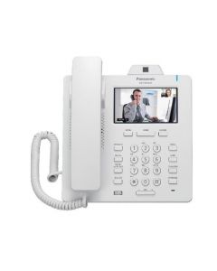 Panasonic kx-hdv430x Video Teléfono Sip Ejecutivo Pantalla Touch 43" Poe Bluetooth 24 Botones Programables Compatible Con Braodsoft 2 Puertos Ethernet (gbe) Color Blanco