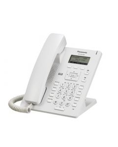 Panasonic KX-HDV100LA telefono ip sip basico pantalla 2.3 lcd incluye adaptador ac no poe 1 pto lan blanco
