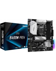 Asrock b460m pro4 Tarjeta Madre Ddr4 Hdmi Soc 1200 Decima Gen Rgb