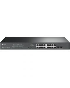 Tp-Link TL-SG2218P jetstream dispositivo de redes gestionado l2l2+ gigabit ethernet (101001000) energía sobre (poe) 1u negro