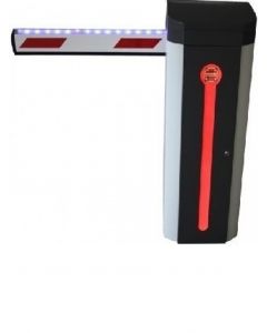 Wejoin WJDZ120R34 - barrera vehicular derecha led de uso rudo  servo motor brazo rectangular 4 metros velocidad 6 segundos izquierda o