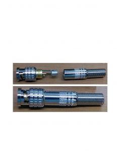 Saxxon BR06 psuBR06 - bolsa de 10 piezas  conector para cable rg59 color plata desarmable con resorte