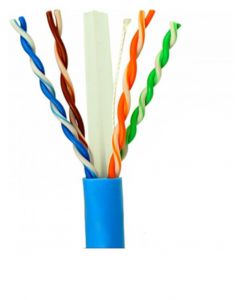 Saxxon ow-c6305jbu2 Outp6cop305b - Cable Utp 100% Cobre  Categoria 6 Color Azul Interior 305 Mts 4 Pares Fluke Test Cert Iso9001 Ul 444 Rohs Ansi Tia Ei
