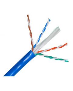 Saxxon OUTP6COP305B - cable utp 100% cobre  categoria 6 color azul interior 305 mts 4 pares fluke test cert iso9001 ul 444 rohs ansi tia ei