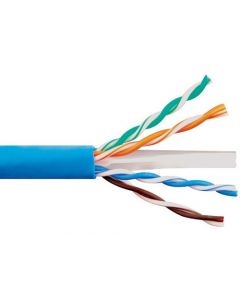 Saxxon OUTP6COP100B - cable utp 100% cobre  categoria 6 color azul interior 100 mts 4 pares fluke test cert iso9001 ul 444 rohs ansi tia ei