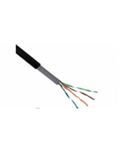 Saxxon OUTP5ECCAEXT - cable utp cca  categoria 5e color negro exterior 305 mts 4 pares doble forro
