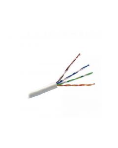 Saxxon OUTP6COP305BC - cable utp 100% cobre  categoria 6 color blanco interior 305 mts 4 pares fluke test cert iso9001 ul 444 rohs