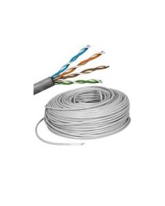 Saxxon OUTP5ECOP305BC - cable utp 100% cobre  categoria 5e color blanco interior 305 mts fluke test redes video 4 pares
